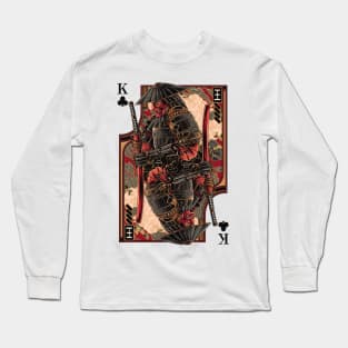 Samurai of Clubs Long Sleeve T-Shirt